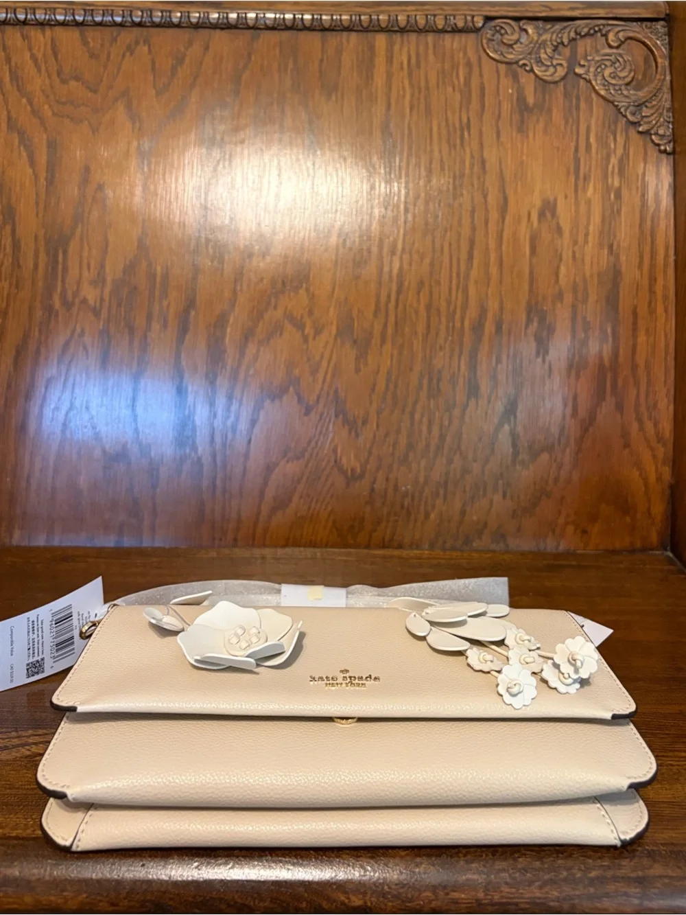 NWT-Kate Spade-SET-Ivy Floral Crossbody & Keyring Card Holder-Milk Glass-$558 - Picture 5 of 15